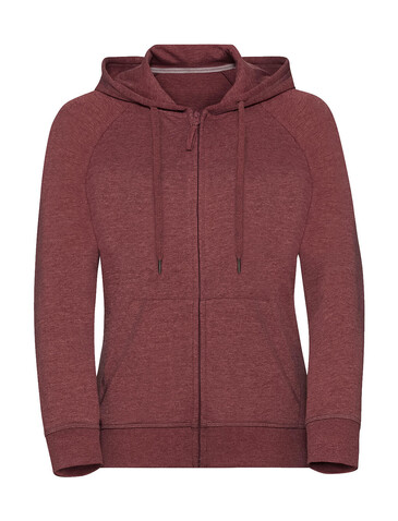 Russell Europe Ladies` HD Zipped Hood Sweat, White, XS bedrucken, Art.-Nr. 207000002