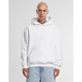 Build Your Brand Ultra Heavy Oversized Hoody, White, XS bedrucken, Art.-Nr. 207390000