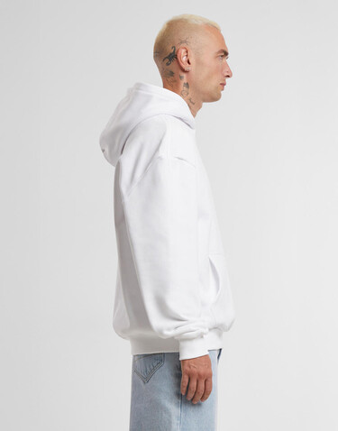 Build Your Brand Ultra Heavy Oversized Hoody, White, XS bedrucken, Art.-Nr. 207390000