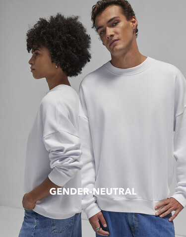 B &amp; C Influence Crew, White, XS bedrucken, Art.-Nr. 207420001