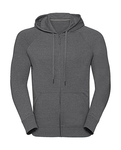 Russell Europe Men`s HD Zipped Hood Sweat, Grey Marl, XS bedrucken, Art.-Nr. 208001142