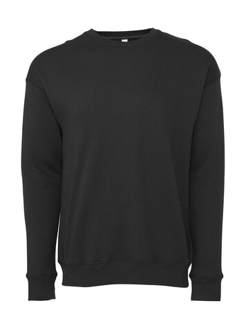 Bella Unisex Drop Shoulder Fleece, Dark Grey Heather, XS bedrucken, Art.-Nr. 208061272