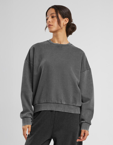 Build Your Brand Ladies Vintage Heavy Crewneck, Magnet, XL bedrucken, Art.-Nr. 209391254