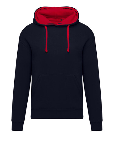 SG Originals Contrast Hooded Sweat Men, Dark Black/Red, 5XL bedrucken, Art.-Nr. 209521568