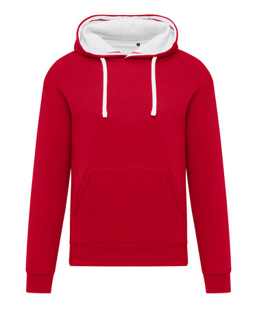 SG Originals Contrast Hooded Sweat Men, Red/Snowwhite, 4XL bedrucken, Art.-Nr. 209524527