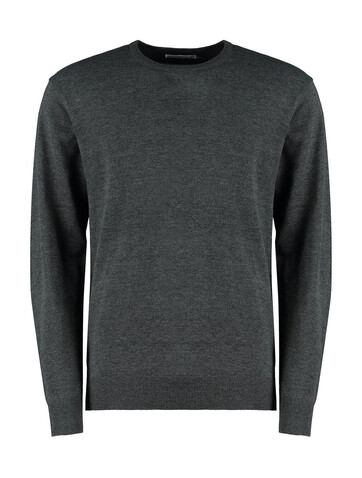 Kustom Kit Regular Fit Arundel Crew Neck Sweater, Black, 3XL bedrucken, Art.-Nr. 210111018