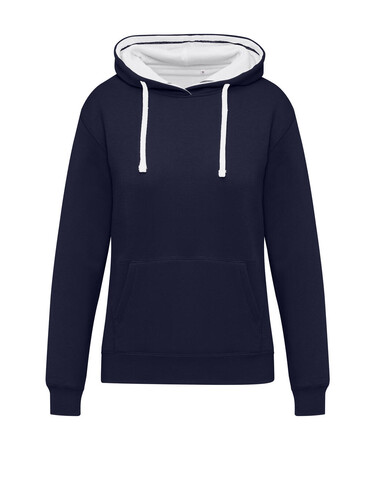 SG Originals Contrast Hooded Sweat Women, Navy/Snowwhite, L bedrucken, Art.-Nr. 210522505