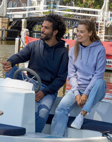 SG Originals Contrast Hooded Sweat Women, Dark Black/Light Oxford, 2XL bedrucken, Art.-Nr. 210521547