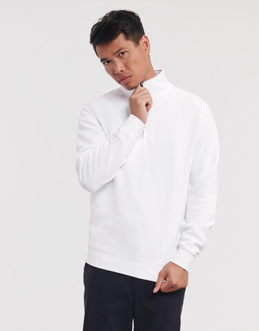 Russell Europe Authentic 1/4 Zip Sweat, White, 3XL bedrucken, Art.-Nr. 211000008