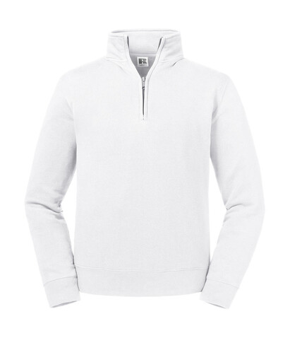Russell Europe Authentic 1/4 Zip Sweat, White, 3XL bedrucken, Art.-Nr. 211000008