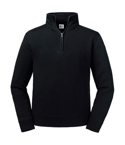 Russell Europe Authentic 1/4 Zip Sweat, Black, XL bedrucken, Art.-Nr. 211001016 Russell Europe Authentic 1/4 Zip Sweat, Black, XL bedrucken, Art.-Nr. 211001016