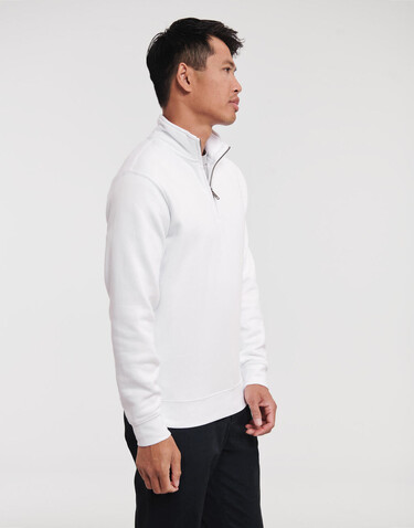 Russell Europe Authentic 1/4 Zip Sweat, White, 3XL bedrucken, Art.-Nr. 211000008