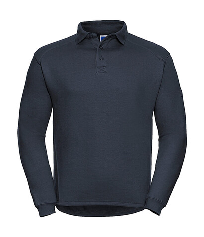 Russell Europe Heavy Duty Collar Sweatshirt, French Navy, XS bedrucken, Art.-Nr. 212002012