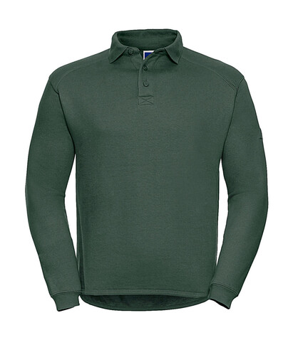 Russell Europe Heavy Duty Collar Sweatshirt, Bottle Green, 2XL bedrucken, Art.-Nr. 212005407
