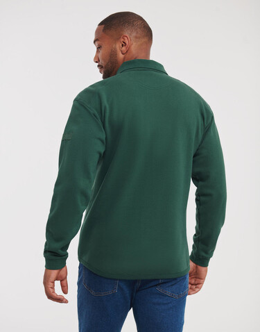 Russell Europe Heavy Duty Collar Sweatshirt, Black, XS bedrucken, Art.-Nr. 212001012
