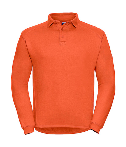 Russell Europe Heavy Duty Collar Sweatshirt, Light Oxford, 4XL bedrucken, Art.-Nr. 212007199