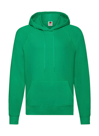 Fruit of the Loom Lightweight Hooded Sweat, Kelly Green, S bedrucken, Art.-Nr. 212015183