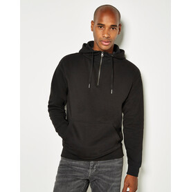 Kustom Kit Regular Fit 1/4 Zip Hoodie, Black, XS bedrucken, Art.-Nr. 212111012
