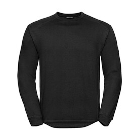 Russell Europe Workwear Set-In Sweatshirt, Black, XS bedrucken, Art.-Nr. 213001012