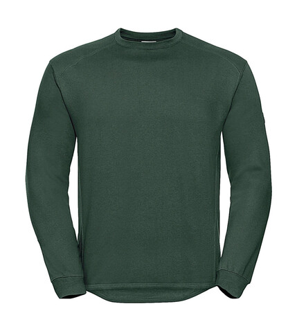 Russell Europe Workwear Set-In Sweatshirt, Bottle Green, S bedrucken, Art.-Nr. 213005403