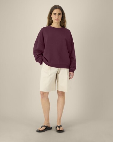 Stella Lianna - Das Damen-Rundhals-Sweatshirt aus Baumwolle-TENCEL™ Modal - Deep Plum - S bedrucken, Art.-Nr. STSW262C1511S Stella Lianna - Das Damen-Rundhals-Sweatshirt aus Baumwolle-TENCEL™ Modal - Deep Plum - S bedrucken, Art.-Nr. STSW262C1511S