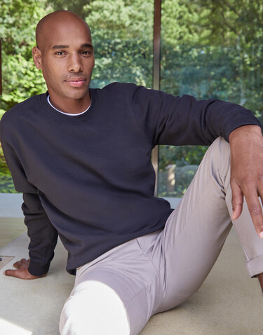 Kustom Kit Pique Sweatshirt, Black, S bedrucken, Art.-Nr. 213111012