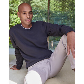 Kustom Kit Pique Sweatshirt, Black, S bedrucken, Art.-Nr. 213111012