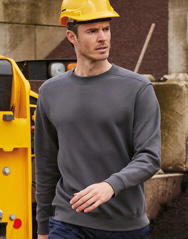 B &amp; C Hero Pro Workwear Sweater, Black, S bedrucken, Art.-Nr. 213421013