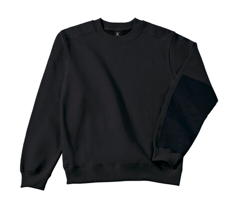 B &amp; C Hero Pro Workwear Sweater, Black, S bedrucken, Art.-Nr. 213421013