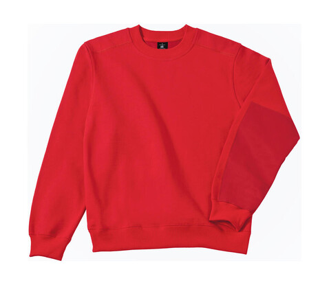 B &amp; C Hero Pro Workwear Sweater, Red, S bedrucken, Art.-Nr. 213424003