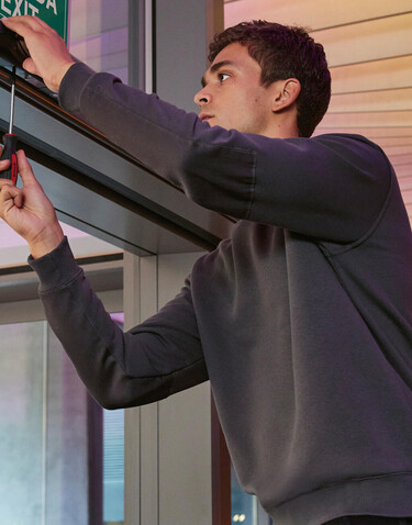 B &amp; C Hero Pro Workwear Sweater, Dark Grey, 2XL bedrucken, Art.-Nr. 213421287