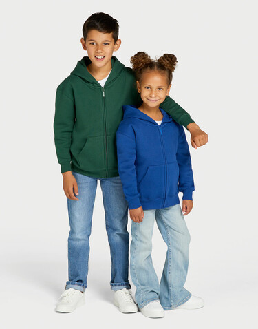 SG Originals Hooded Full Zip Kids, Bottle Green, 116 (5-6/M) bedrucken, Art.-Nr. 214525404 SG Originals Hooded Full Zip Kids, Bottle Green, 116 (5-6/M) bedrucken, Art.-Nr. 214525404