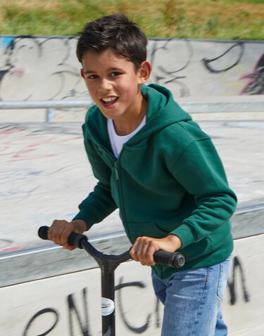 SG Originals Hooded Full Zip Kids, Dark Black, 140 (9-10/XL) bedrucken, Art.-Nr. 214521046
