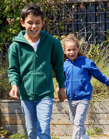 SG Originals Hooded Full Zip Kids, Dark Black, 140 (9-10/XL) bedrucken, Art.-Nr. 214521046