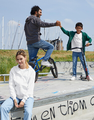 SG Originals Hooded Full Zip Kids, Light Oxford, 140 (9-10/XL) bedrucken, Art.-Nr. 214527196 SG Originals Hooded Full Zip Kids, Light Oxford, 140 (9-10/XL) bedrucken, Art.-Nr. 214527196