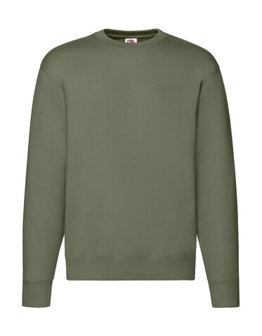 Fruit of the Loom Premium Set In Sweat, Classic Olive, XL bedrucken, Art.-Nr. 215015336