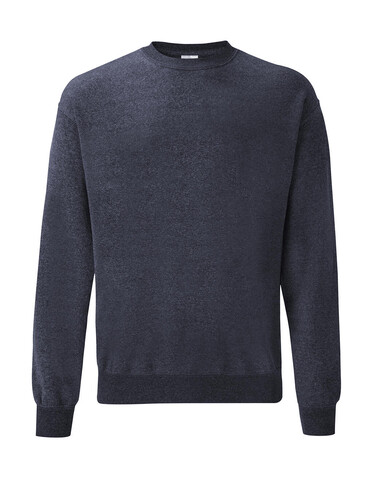 Fruit of the Loom Classic Set In Sweat, Heather Navy, S bedrucken, Art.-Nr. 216012043