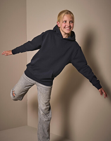 Tee Jays Junior Power Hoodie, Dark Grey, 12/14 (150-160) bedrucken, Art.-Nr. 216541285