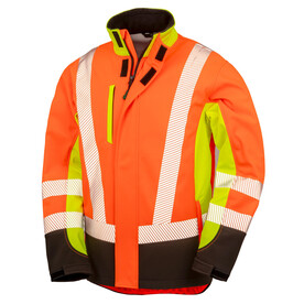 Result Recycled 3-Layer Printable 3-Tone Safety Softshell, Fluo Yellow/Fluo Orange/Black, S bedrucken, Art.-Nr. 217336812