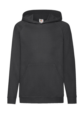 Fruit of the Loom Kids` Lightweight Hooded Sweat, Black, 140 (9-11) bedrucken, Art.-Nr. 218011016 Fruit of the Loom Kids` Lightweight Hooded Sweat, Black, 140 (9-11) bedrucken, Art.-Nr. 218011016