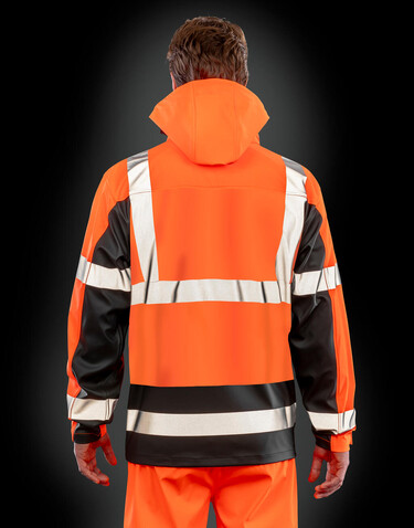 Result Heavy Duty Prism Pu Safe/Dry Jacket, Fluorescent Orange/Black, S bedrucken, Art.-Nr. 218334782
