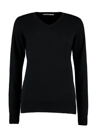 Kustom Kit Women`s Classic Fit Arundel Sweater, Black, 2XS bedrucken, Art.-Nr. 219111011