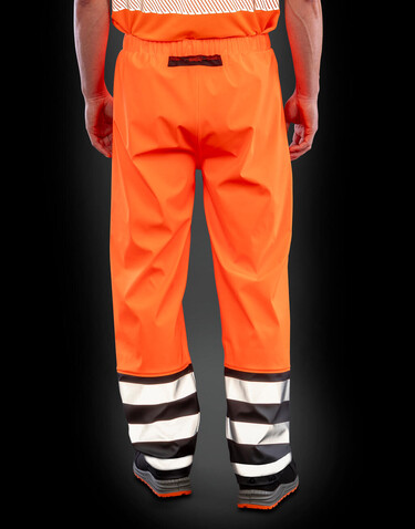Result Heavy Duty Prism Pu Safe/Dry Trouser, Fluorescent Orange/Black, 3XL bedrucken, Art.-Nr. 219334787