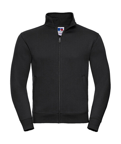 Russell Europe Men`s Authentic Sweat Jacket, Black, 3XL bedrucken, Art.-Nr. 220001018