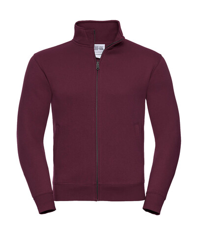 Russell Europe Men`s Authentic Sweat Jacket, Burgundy, M bedrucken, Art.-Nr. 220004484