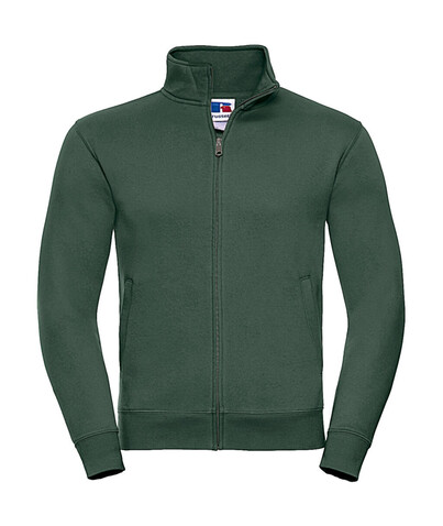 Russell Europe Men`s Authentic Sweat Jacket, Bottle Green, M bedrucken, Art.-Nr. 220005404