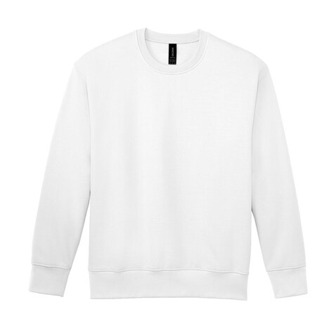Gildan Softstyle Midweight Fleece Adult Crewneck, White, XL bedrucken, Art.-Nr. 220090005