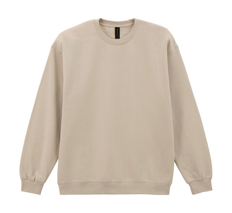 Gildan Softstyle Midweight Fleece Adult Crewneck, Sand, 3XL bedrucken, Art.-Nr. 220097417
