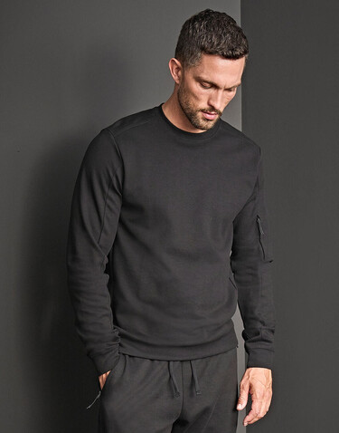 Tee Jays Athletic Crew Neck Sweat, Heather Grey, 3XL bedrucken, Art.-Nr. 220541238
