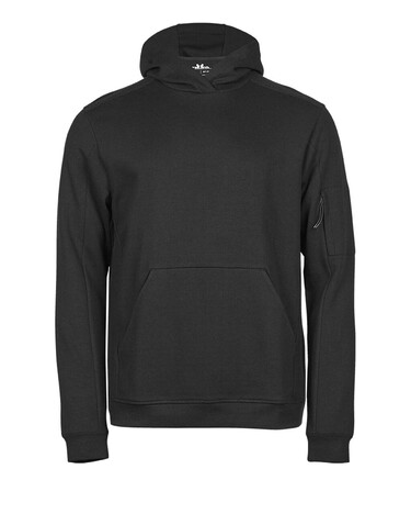 Tee Jays Athletic Hooded Sweat, Black, XS bedrucken, Art.-Nr. 221541012